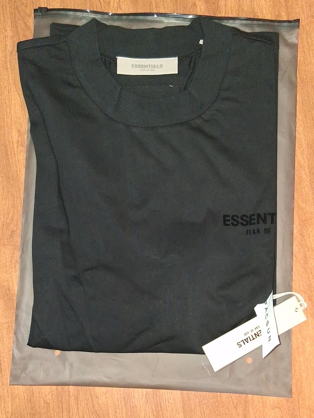 Fear of God Essentials Black Short Sleeve Tee